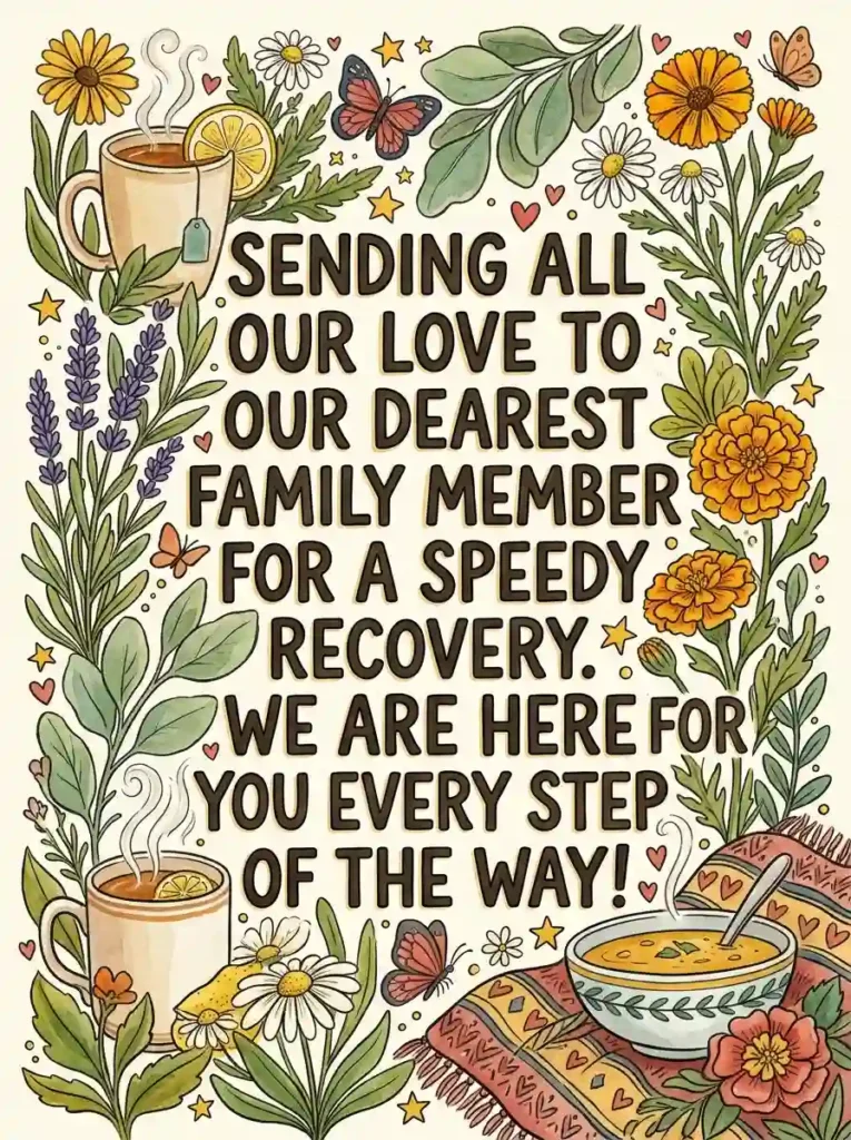 Get Well Soon Messages for Family