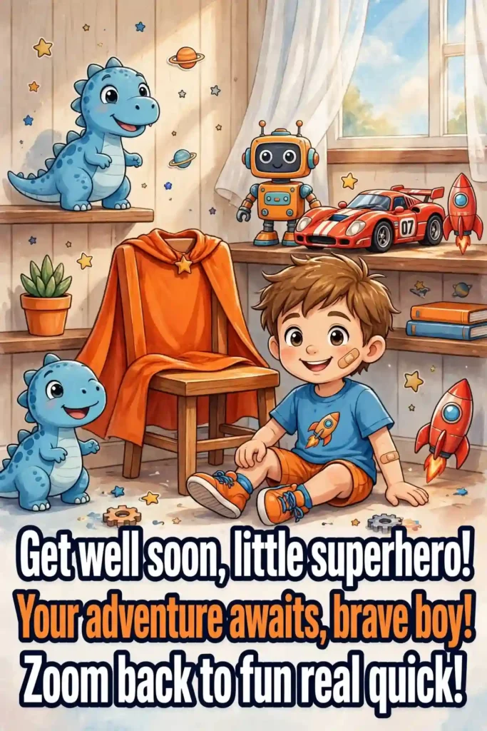 Get Well Soon Wishes for a Little Boy