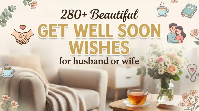 280+ Beautiful Get Well Soon Wishes for husband or wife