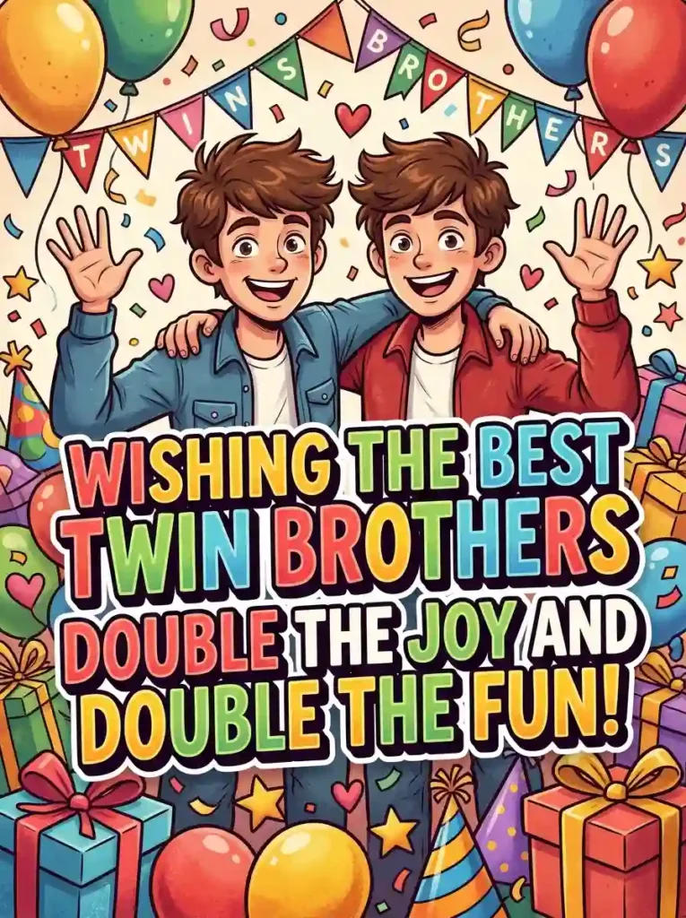 Heartfelt Wishes for Twin Brothers