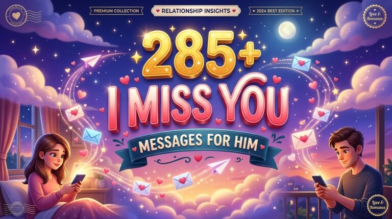 285+ I Miss You Messages for Him When You Love Him 285+ I Miss You Messages for Him When You Love Him