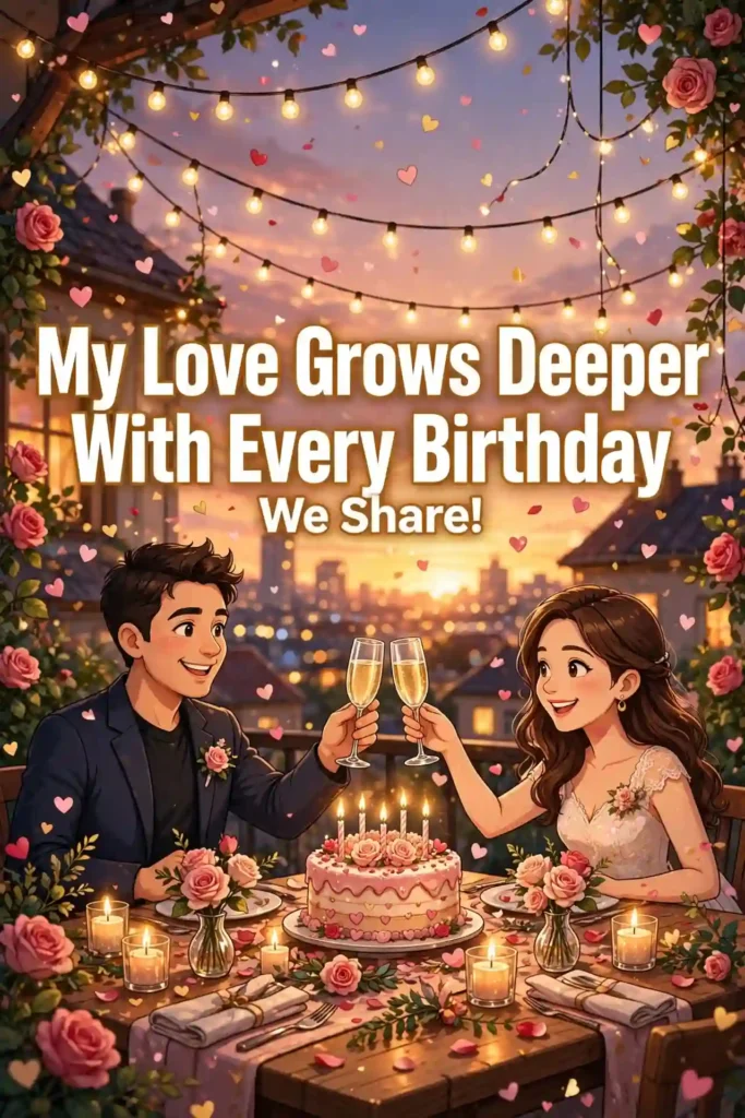 Romantic Birthday Wishes for Newlyweds