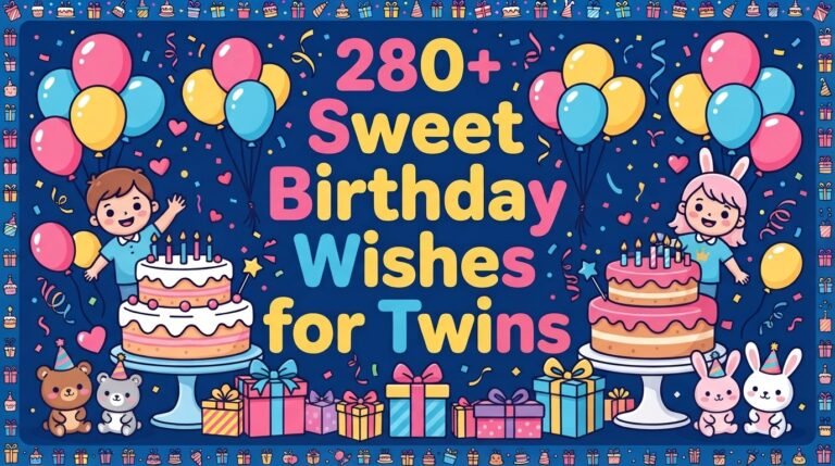 280+ Sweet Birthday Wishes for Twins That Express Double Love