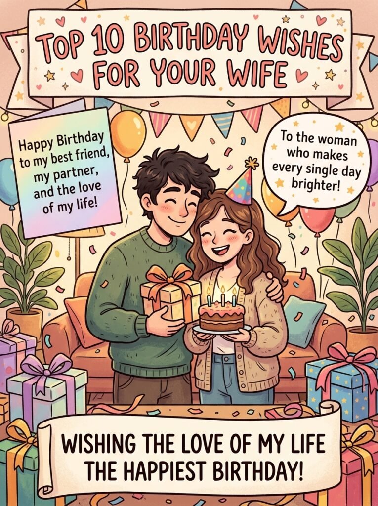 Top 10 birthday wishes for your wife
