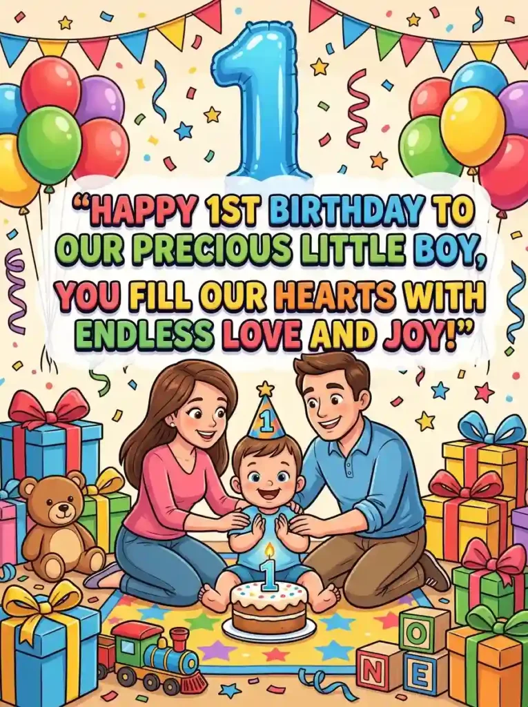 Touching Birthday Quotes for a One-Year-Old Son
