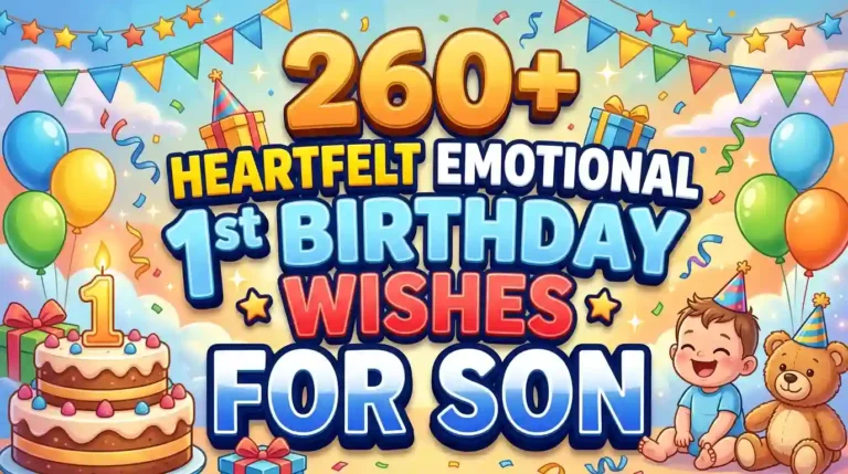 260+ Heartfelt Emotional 1st Birthday Wishes for Son to Express Your Love